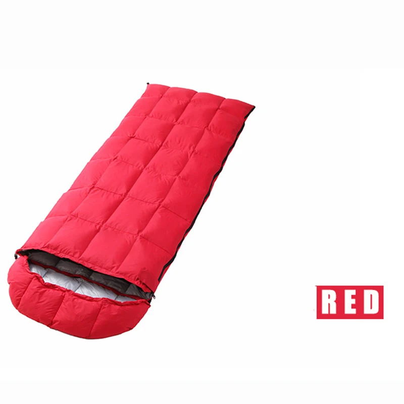 Eiderdown спальный мешок завод прямой открытый зимний супер легкий конверт 20