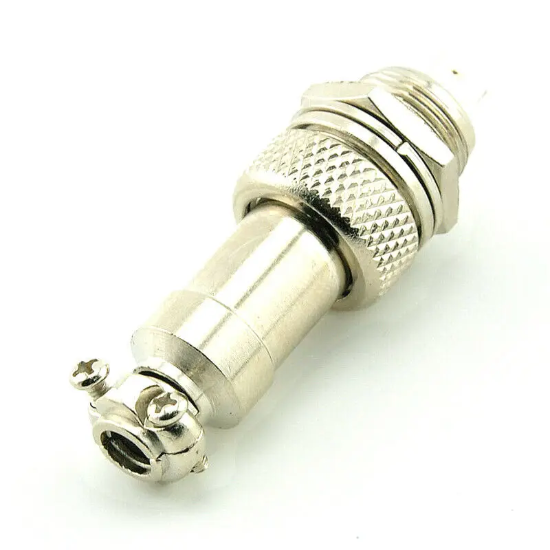 GX12 6Pin винтовой тип электрическая розетка разъем авиационный штекер мужской +