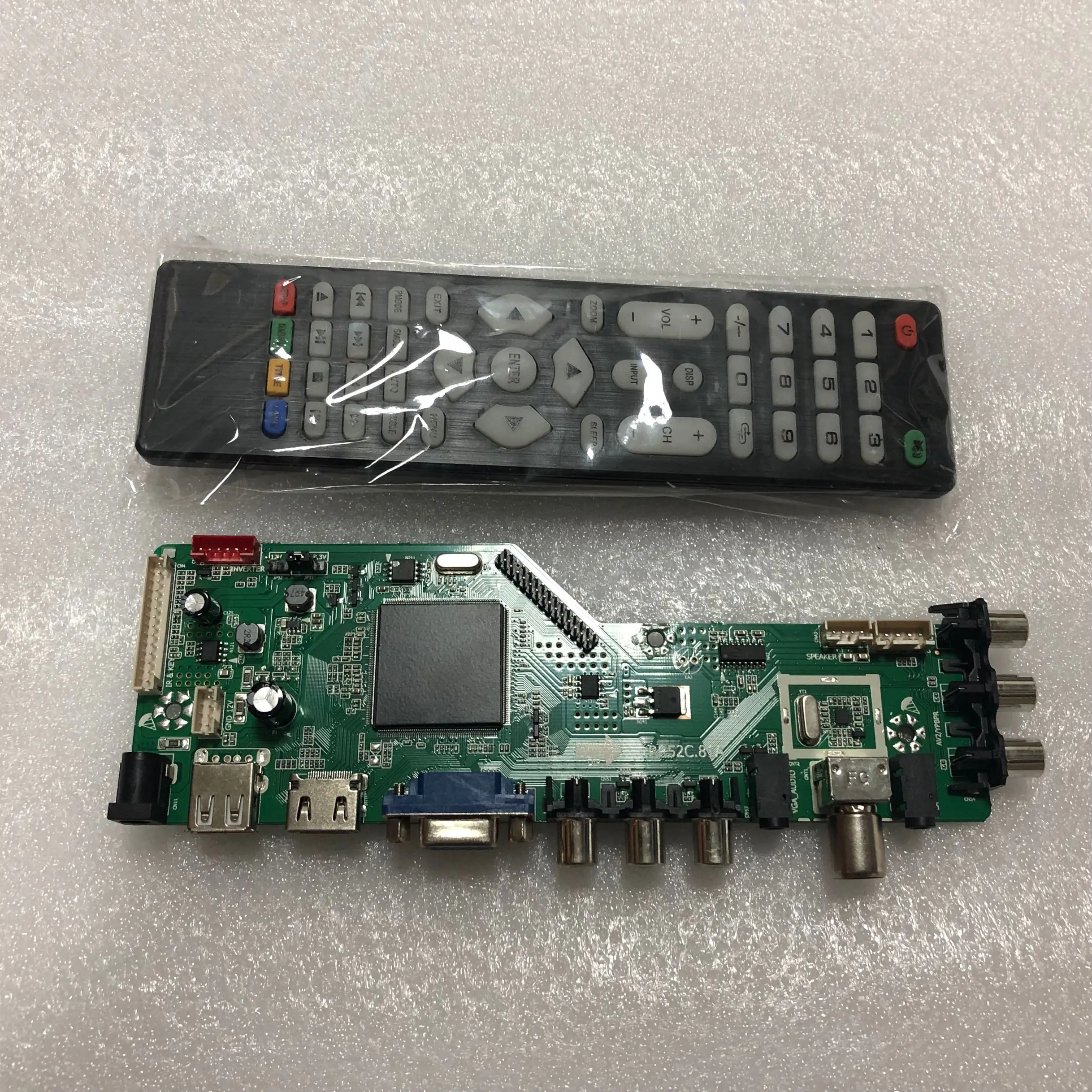 

Новинка, RR52C.81A цифровой сигнал Φ DVB-T, универсальная плата драйвера контроллера ЖК-телевизора, русский USB, воспроизведение фильмов, двойной AV ...