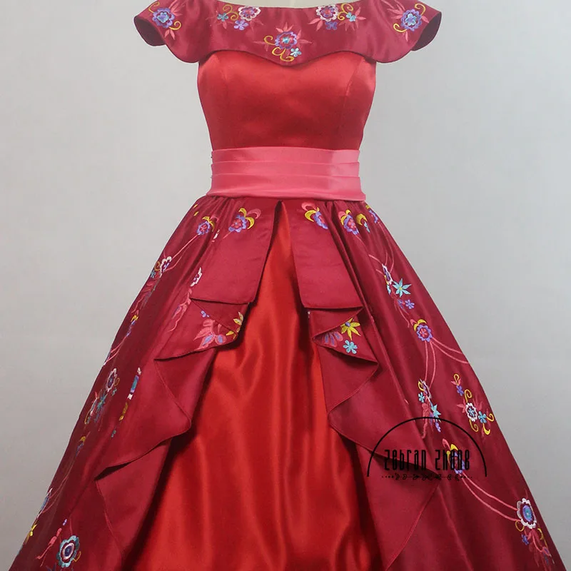 Костюм принцессы Елены для косплея красное роскошное платье с вышивкой костюм на