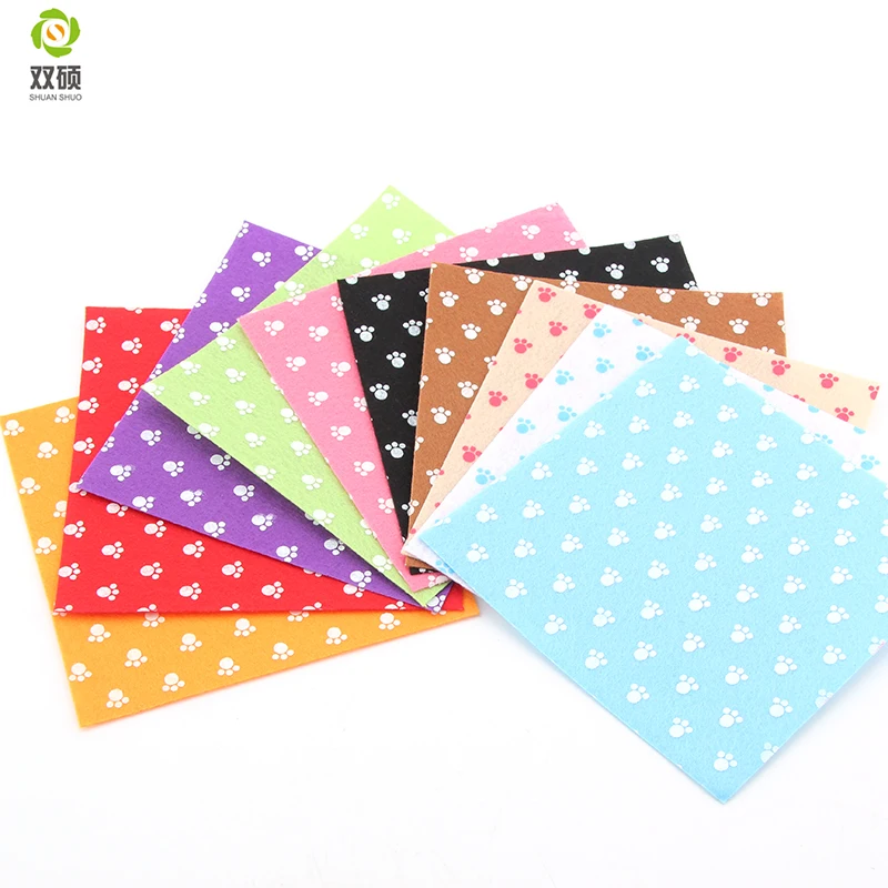 След полиэстер чувствовал ткань для поделок ручной швейной домашнего декора