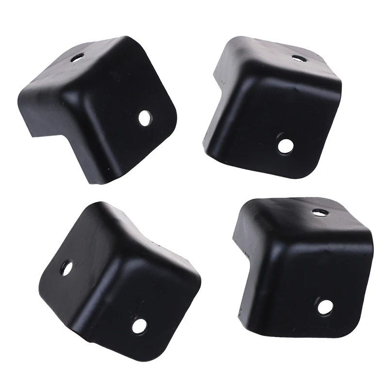 4 шт. черный Жесткий пластиковый усилитель для гитары акустический шкаф Угловые