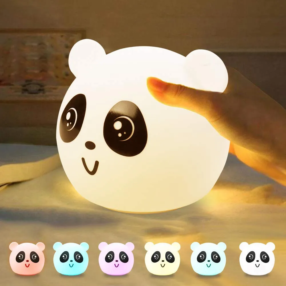 SHGO Baby Tap ночник панда 7 цветов светодиодный для детей режимы сенсорного типа usb
