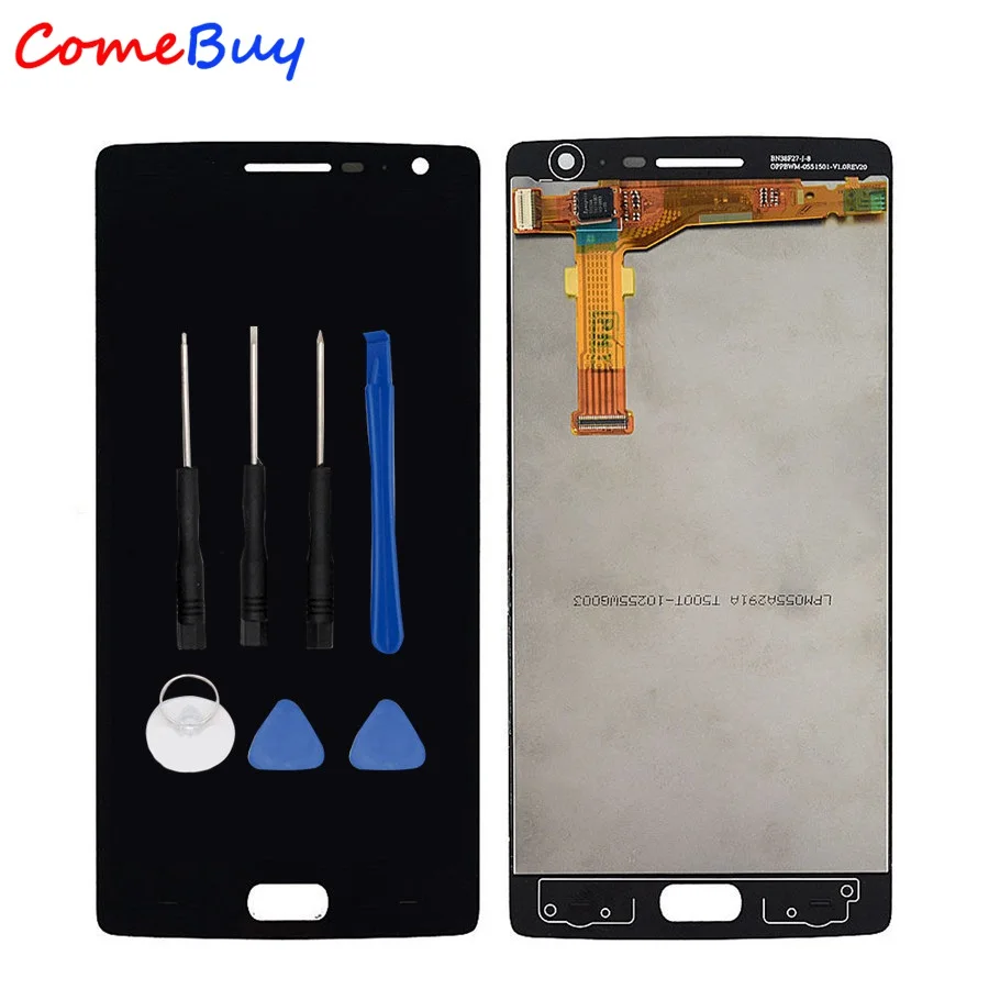 Oneplus 2 ЖК-дисплей кодирующий преобразователь сенсорного экрана в сборе Oneplus2 Oneplus 2 ЖК-дисплей с рамкой один плюс два 2 экран Запасные части