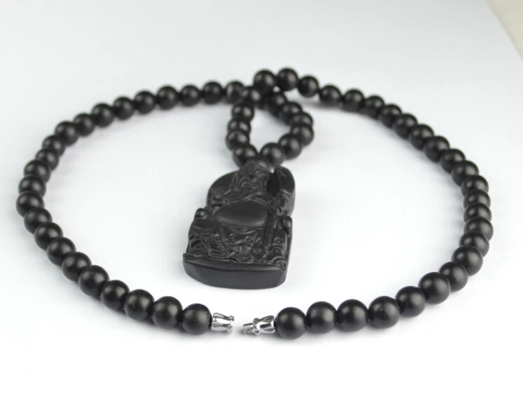 Guan Yu Bian Stone Bianshi Black колье резной каменный массажер традиционный инструмент для