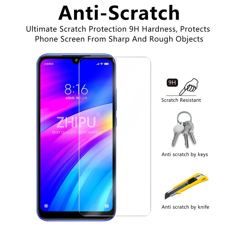 10 шт закаленное стекло для Xiaomi Redmi 7 7a 8A стекло протектор экрана 2.5D 9H закаленное стекло для Xiaomi Redmi 8a защитная пленка