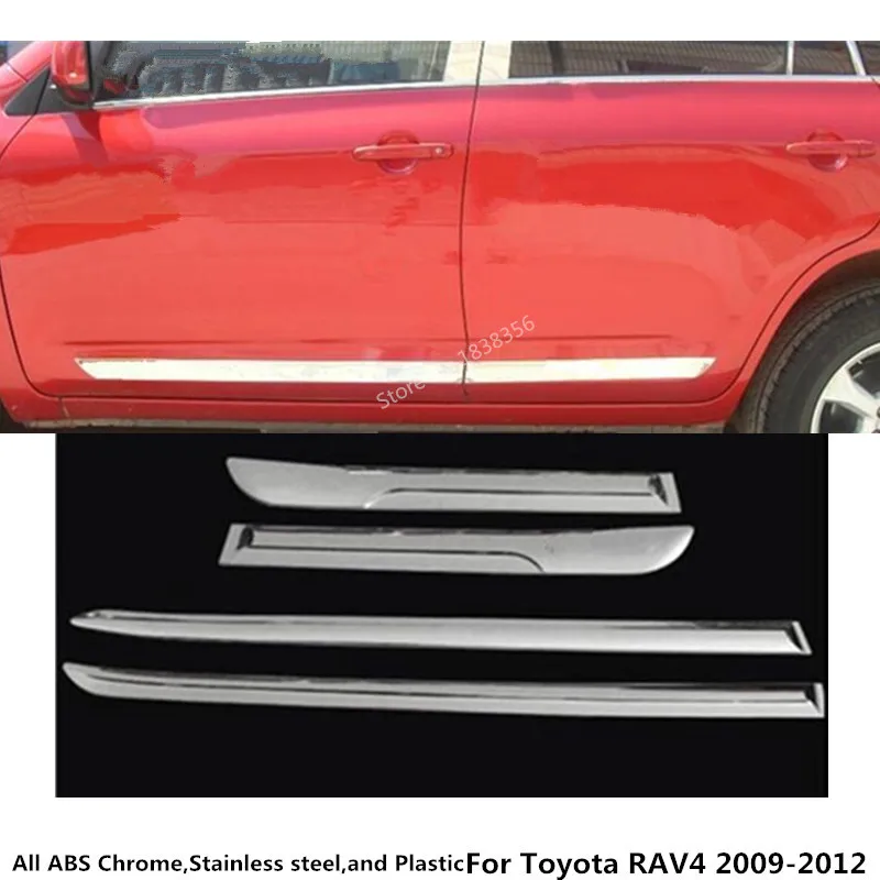 Топ для Toyota RAV4 2009 2010 2011 2012 стайлинга автомобилей крышка ABS хромированная отделка