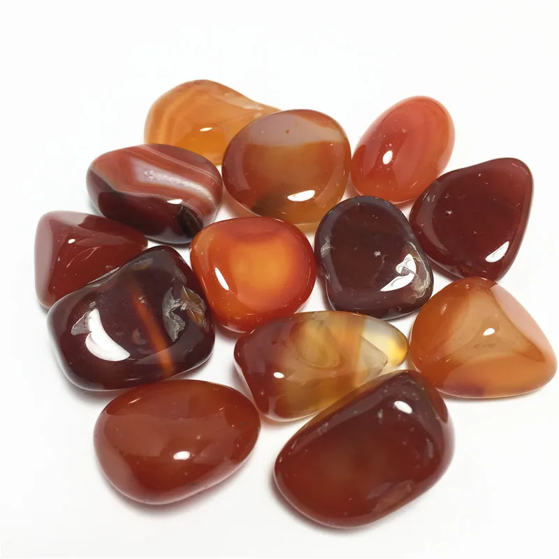 100g Natural Tumbled Carnelian Crystal Red Agate Healing Stones | Дом и сад