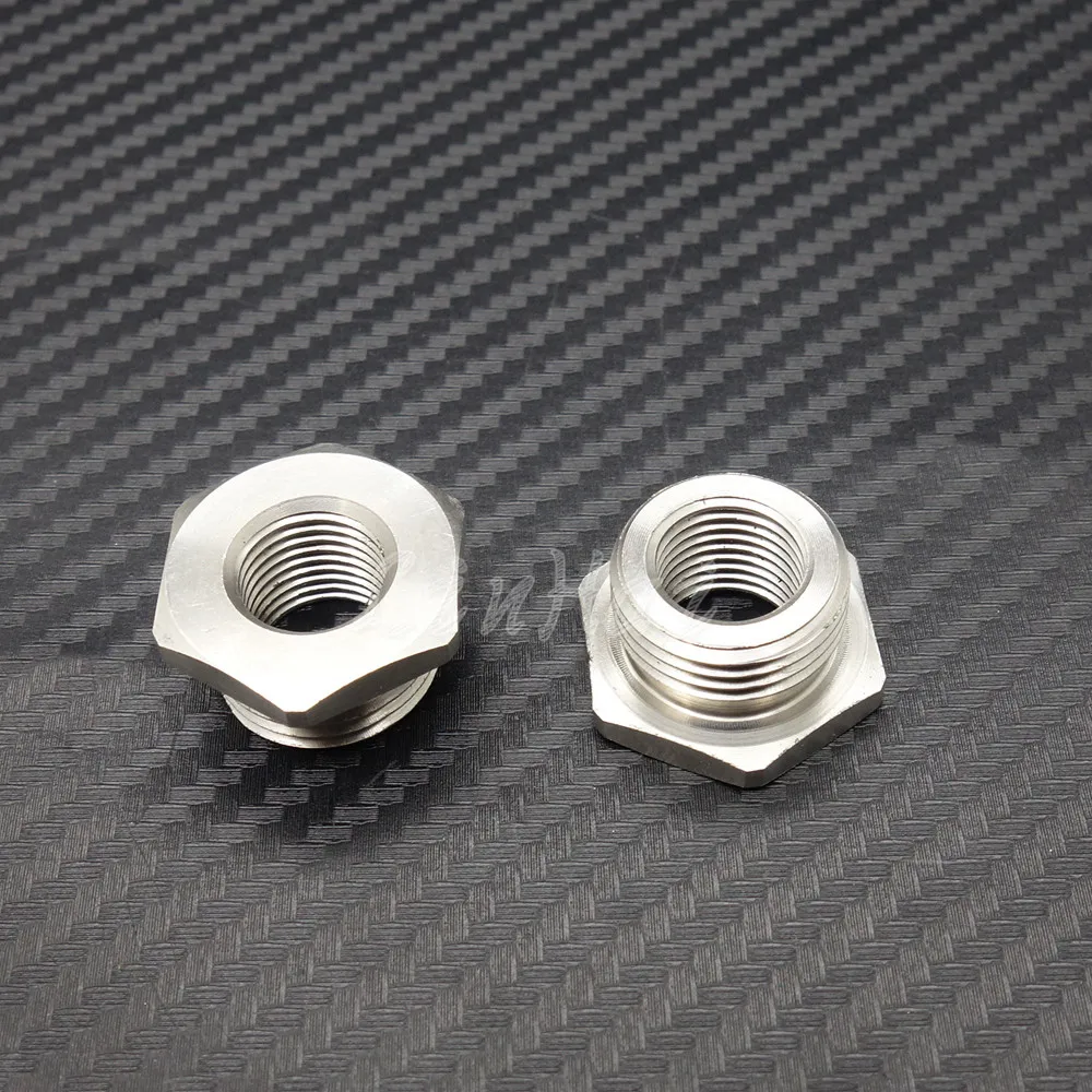 Нержавеющие адаптеры уменьшить 02 O2 сенсорные порты Bungs 18 мм до 12 для Harley Plug| |