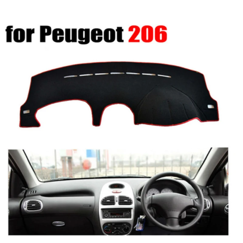 Автомобильные чехлы для приборной панели RKAC коврик Peugeot 206 все годы правого руля