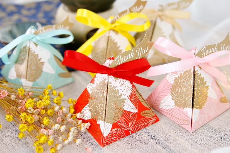 50 шт. золотые розовые желтые синие красные листья треугольная пирамида свадебные