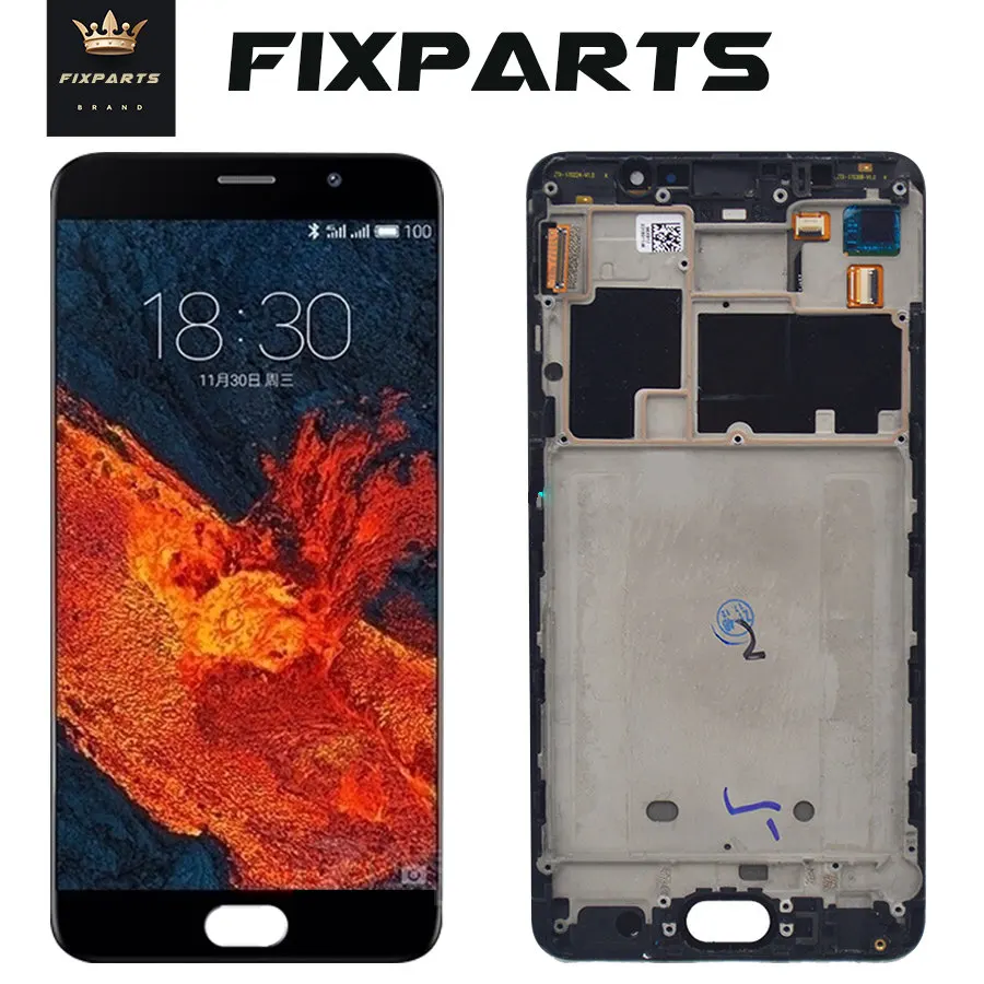 5 7 ''AMOLED экран Meizu pro 6 plus ЖК + сенсорная панель дигитайзер с рамкой Pro Plus LCD