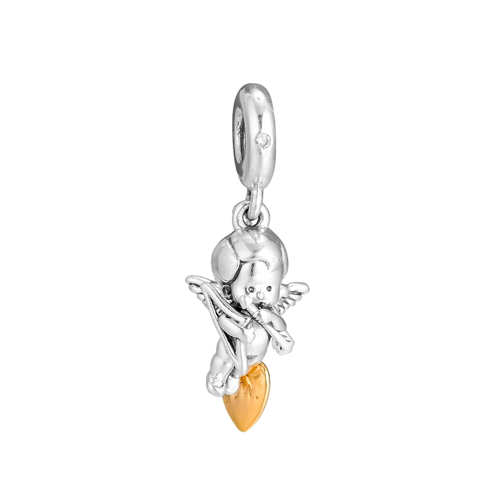 Fits for Pandora Charms Bracelets Cupid &amp You Shine Beads 100% 925 Sterling Silver Jewelry Free Shipping | Украшения и