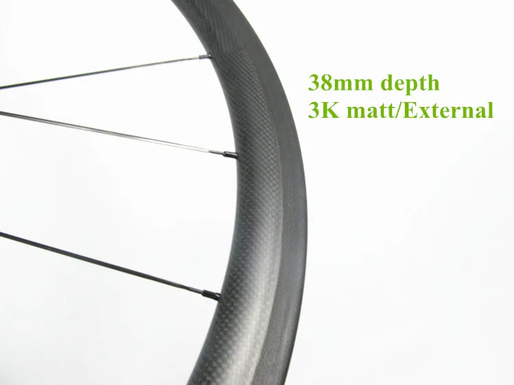 FSC38CM-25T 700C Дорожные 38x25 мм карбоновые колеса. Велосипедная клинчерная колесная