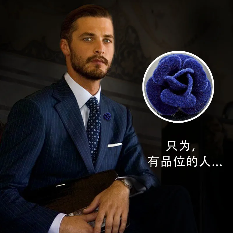 Korean brand design mini flannel fabric flowers collar pin corsage brooch fashion suit decorative ornament jewelry | Украшения и
