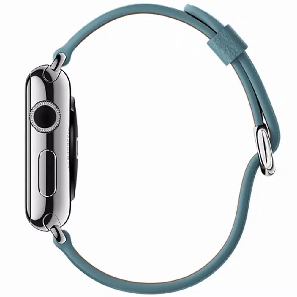 Ремешок из натуральной кожи для iWatch 5 4 3 2 1 сменный ремешок с классической пряжкой для часов Apple Watch 42 мм 38 мм 40 мм 44 мм