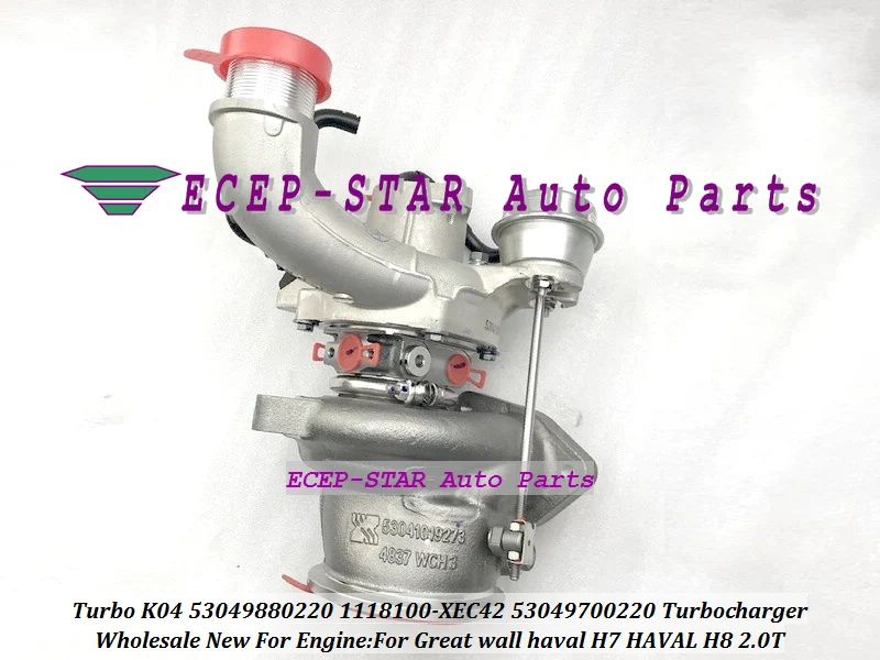 Турбокомпрессор Turbo K04 53049880220 1118100 XEC42 53049700220 1118100XEC42 оригинального качества для Great