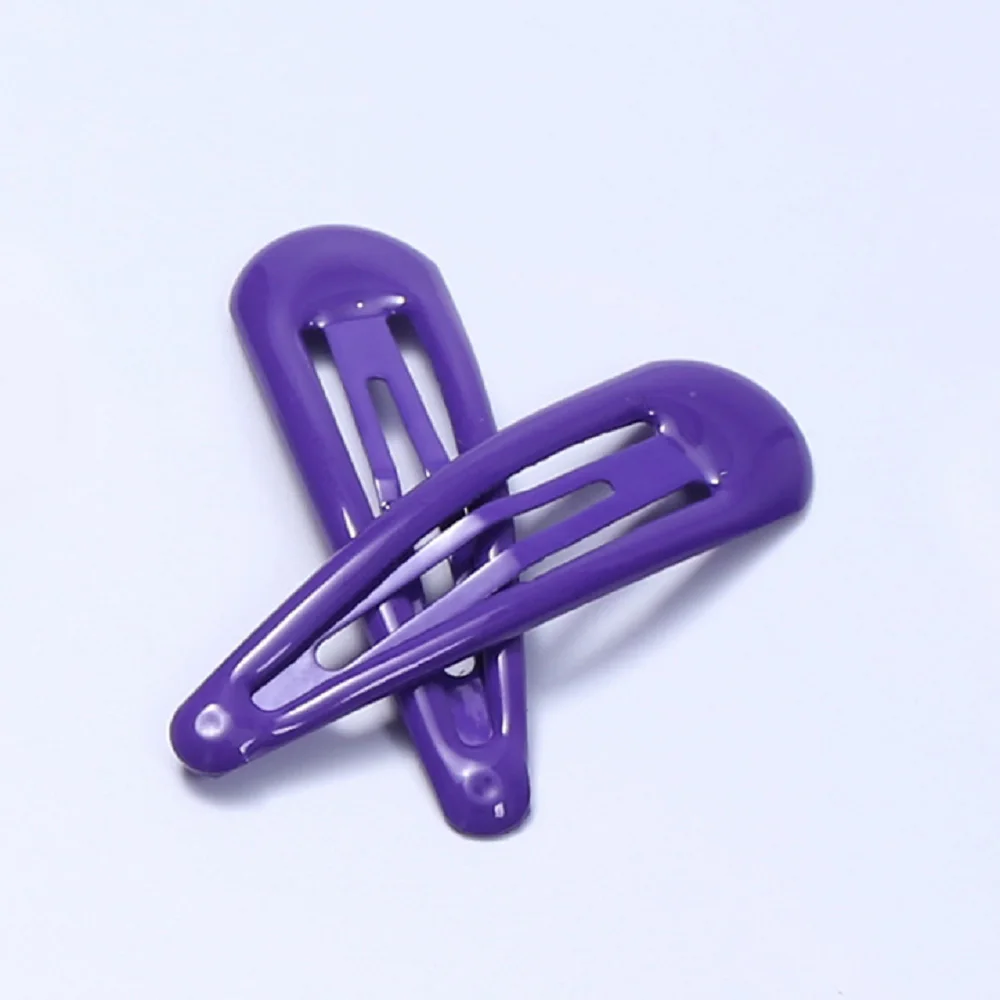 Purple 1 шт., яркие однотонные детские заколки для волос, заколки для девочек, милые заколки для волос, цветные яркие заколки для волос для детей, аксессуары для волос - Цвет: Purple