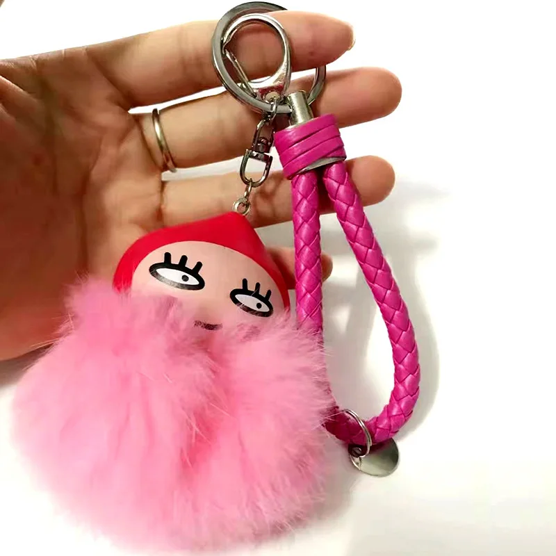 Pom рисунок Hello Kitty помпоном аниме свинья брелок прекрасный мультфильм мешок висит