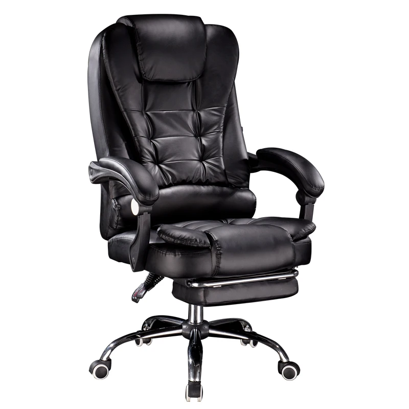 High-end Boss Chair High Quality Leather Leisure Convenient Footrest Home Swivel Liftable Massage Atmosphere Office | Мебель