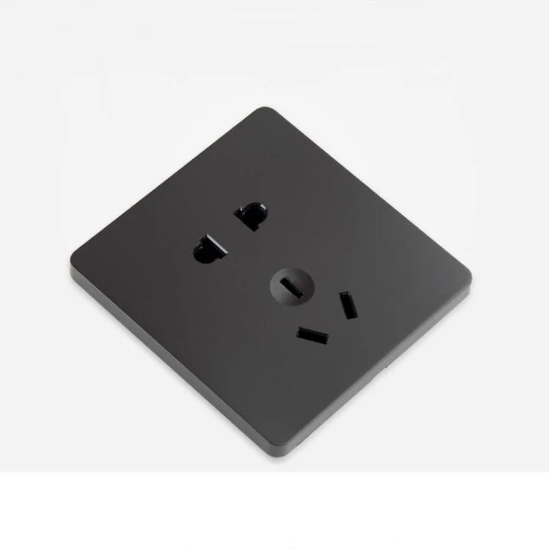 2pcs Home Improvement Electrical Wall Socket MK Gray 86 Type Five Holes Two Three 16A for Air Conditioner Water Heater | Обустройство