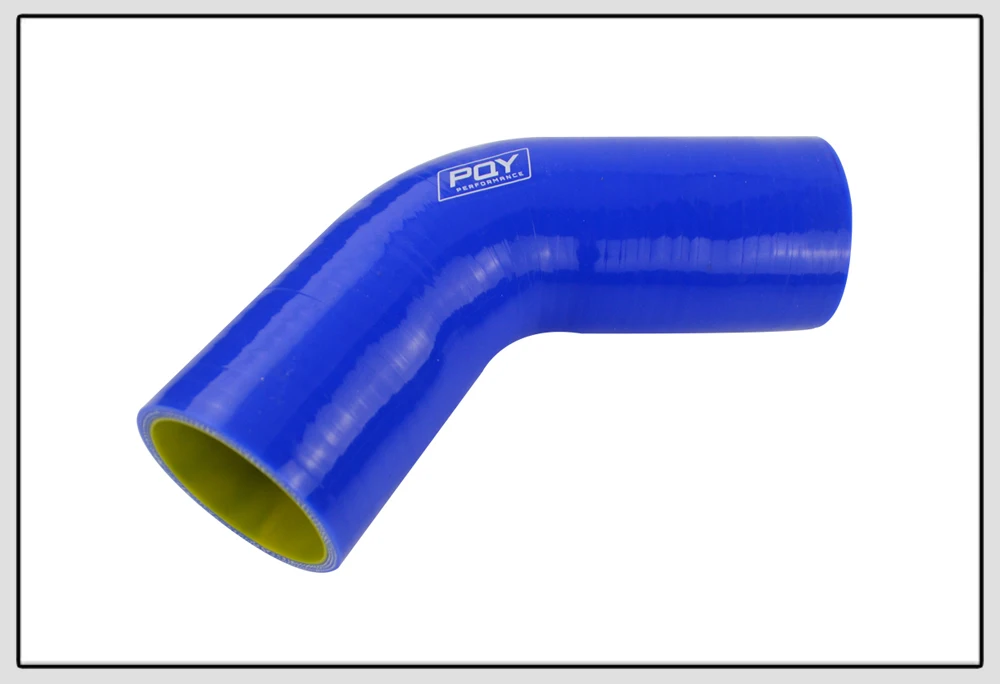 Синий/черный и желтый 2," 2,5" " 51 мм 63 мм 76 мм 45 градусов Локоть силиконовый шланг Труба интеркулер турбо впускная трубопроводная муфта шланг