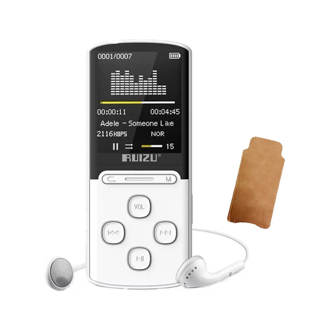 Оригинальный ruizu X11 MP3 плееры 8 ГБ Портативный Поддержка 64 Micro SD карты с fm Радио