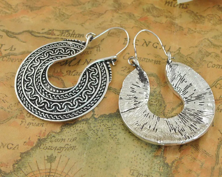 Богемные этнические Этнические Ретро винтажные стильные серебряные