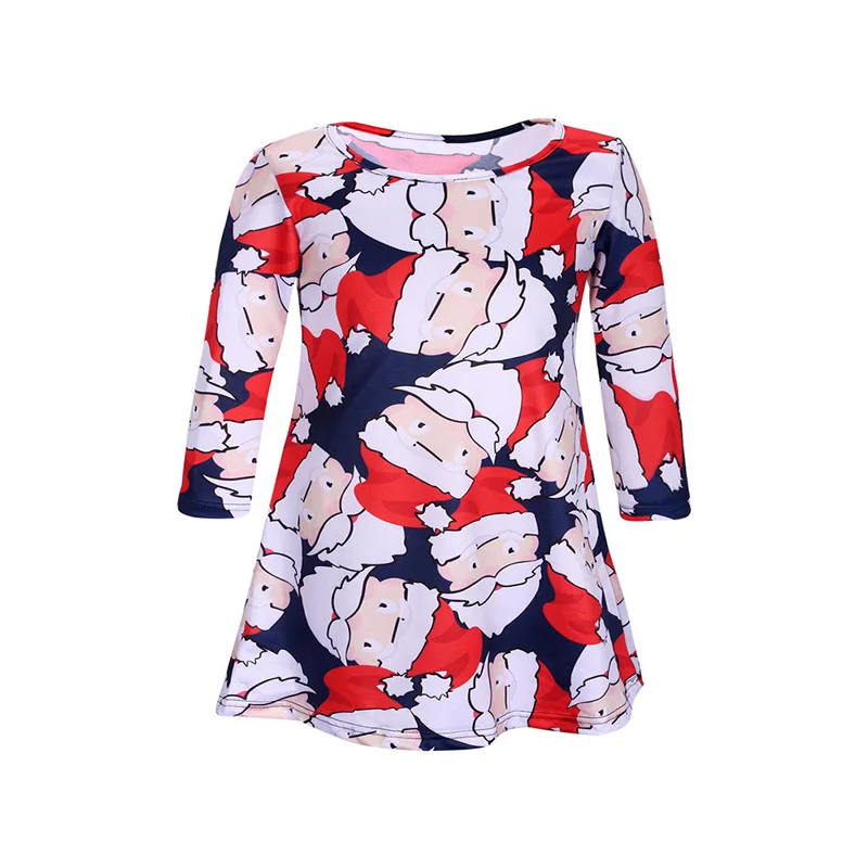 Новые европейские американские рождественские платья для девочек детские