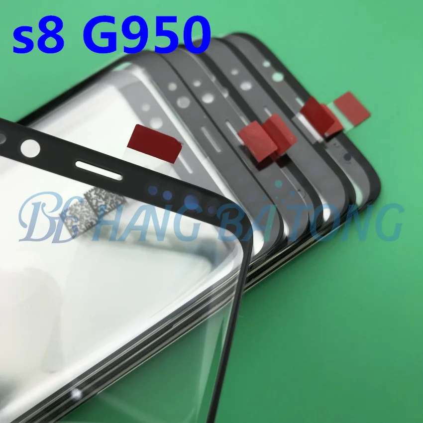Оригинальное Сменное внешнее стекло для samsung Galaxy S8 G950 G950F 5,8 ''ЖК-дисплей сенсорный экран Переднее стекло Внешний объектив