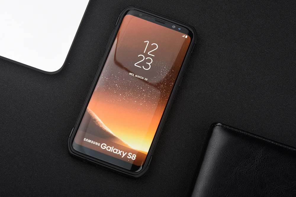 KEYSION чехол для Samsung Galaxy S8 S8 плюс карбона и оптоволокна для телефона из ПК+ ТПУ 2 in1 прочный армированный чехол для телефона защитный чехол-накладка на заднюю панель для G950 G955