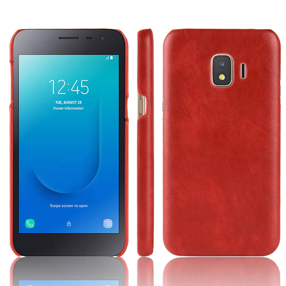 Чехол для Samsung Galaxy J2 Core чехол из искусственной кожи с узором Личи и PC Book J260