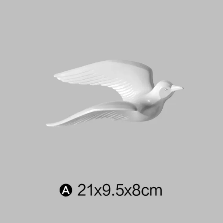 3D стерео наклейка на стену в виде птицы|Наклейки стену| |
