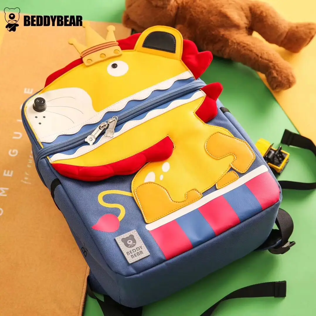 Bedddybear, школьные сумки для детей, Детский рюкзак, мультяшный Лев, кролик, медведь, школьные сумки для девочек, школьные сумки для мальчиков