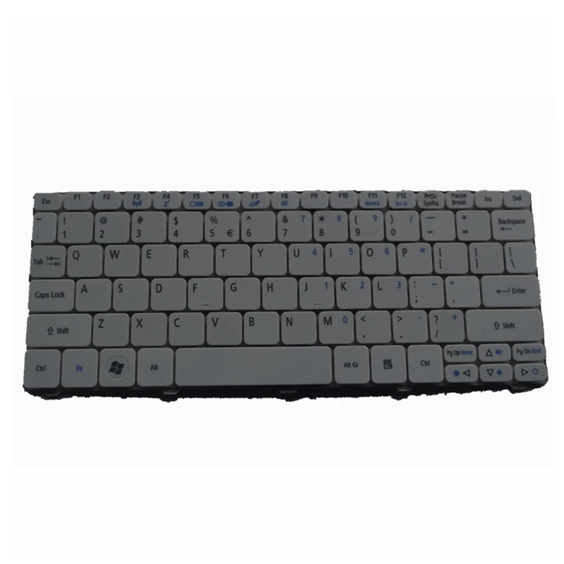 Сменная клавиатура GZEELE US для Acer Aspire One D255 D260 D270 AOD270 521 AO521 522 AO522 белая английская |
