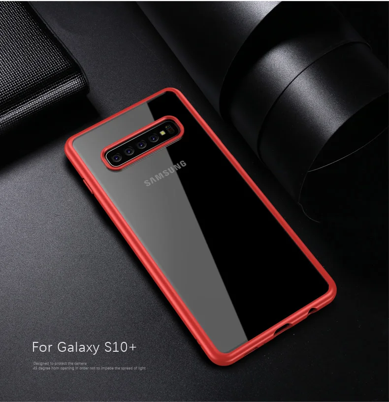 TCICPC для samsung S10 чехол samsung Galaxy S10 Plus чехол s силиконовая рамка прозрачность акриловый жесткий чехол для Galaxy S10E S10 Plus