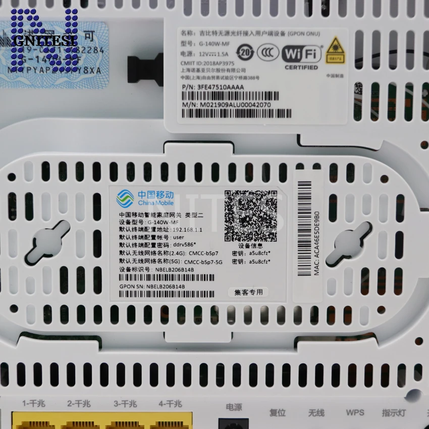 Английский интерфейс G 140W MF GPON ONU с 4GE LAN 2 4G & 5G двухдиапазонный WIFI as HS8145V