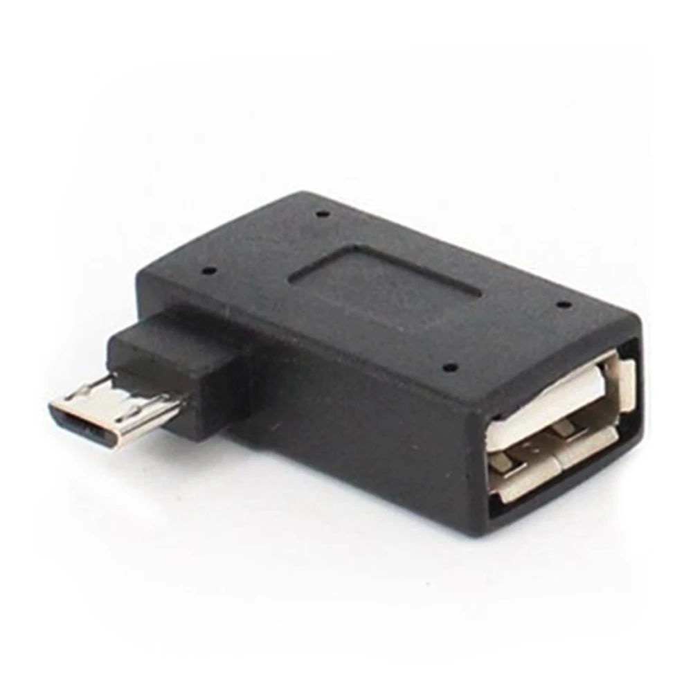 USB 2 0 90 градусов левый/правый угол Конвертор OTG адаптер хост микро для
