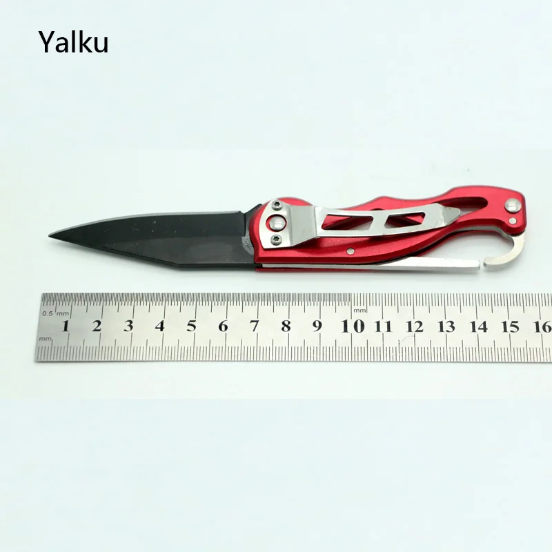 Yalku, острый карманный нож, армейский нож, мини-нож, инструмент для выживания на открытом воздухе, для кемпинга, охоты, тактический спасательный нож, превосходный нож