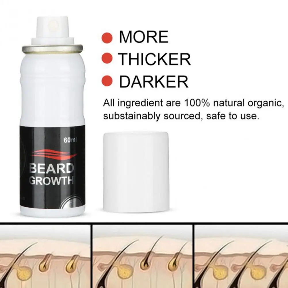 Эссенция для роста бороды жидкий растительный ингредиент волос усы густой и