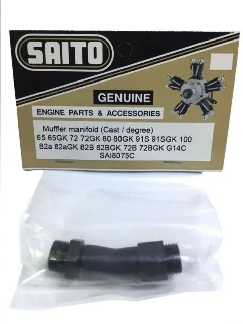 Rc Saito части двигателя и аксессуары глушитель коллектор литой степени 65 72 80