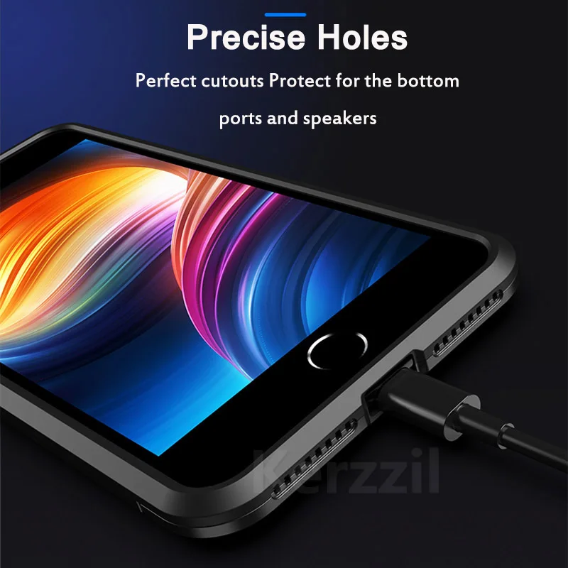 Роскошный бронированный чехол для телефона iPhone 8 7 6 6S Plus 5 SE противоударный X XS Max XR