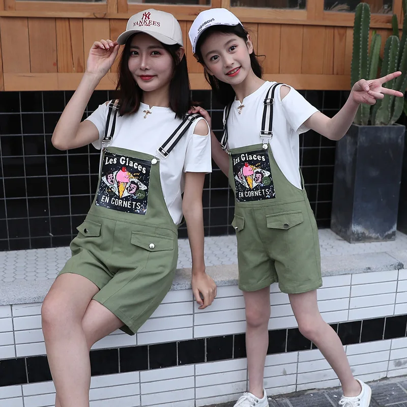 Одежда для мамы и дочки комбинезон с брюками одежда я семейное рождественское