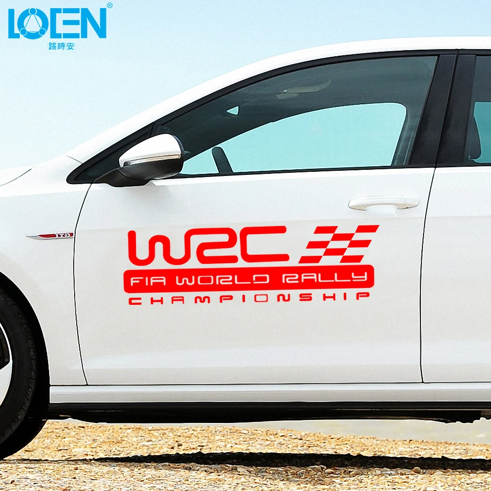 2 шт./компл. авто-Стайлинг наклейки для кузова автомобиля и WRC World Rally Championship ABS клей