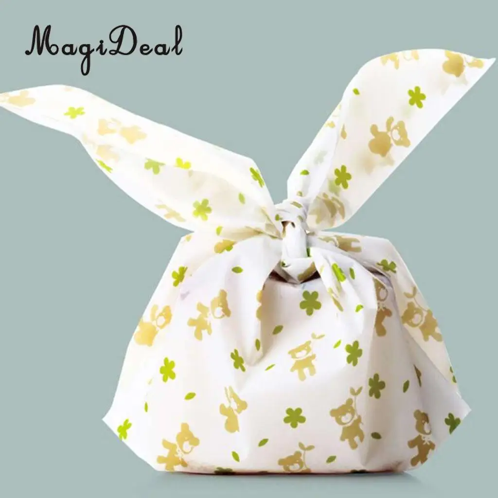 Пакеты MagiDeal 50 шт./лот Kawaii Rabbit Bunny Ear для печенья пакеты самоклеящиеся упаковки