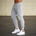 Мужские тренировочные штаны, серые повседневные эластичные хлопковые штаны для фитнеса и тренировок, размеры до XXXL, 2020