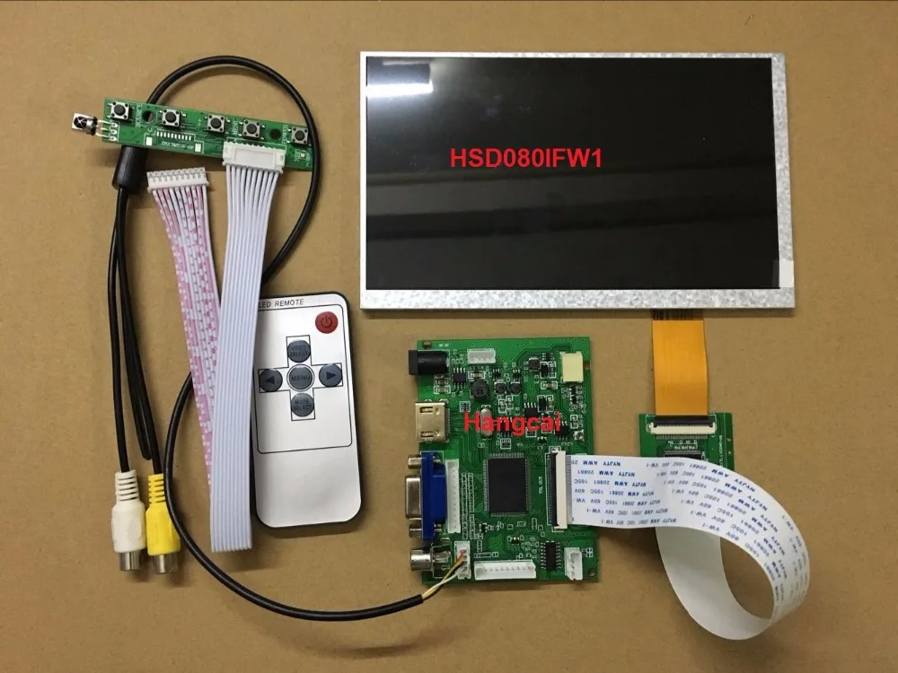 Hsd080ifw1 New 8 Inch lcd screen 40 pin 1024*600 and Dirver Board HDMI+VGA+2AV Reversing Android(phone) windows | Компьютеры и офис