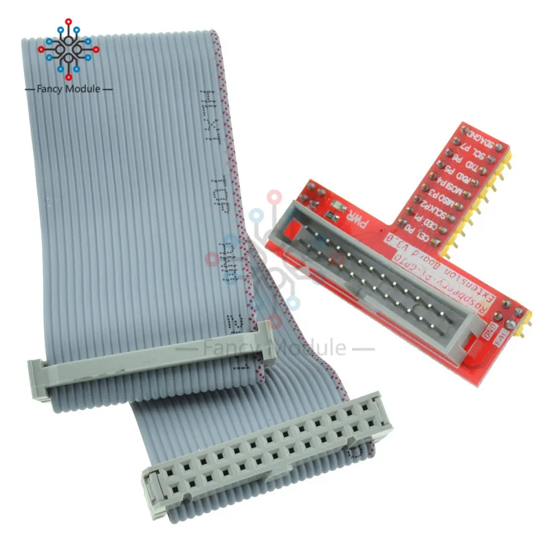 

Удлинительная плата для Raspberry PI GPIO + 26 Pin Удлинительный плоский кабель