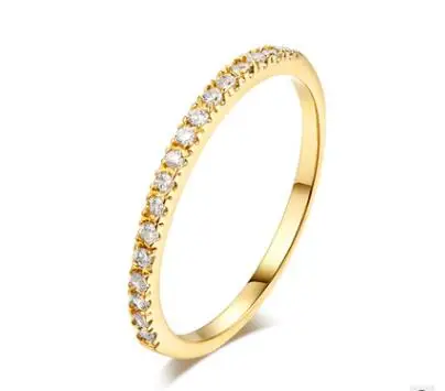 Простые тонкие кольца с фианитом для женщин аксессуары | Украшения и