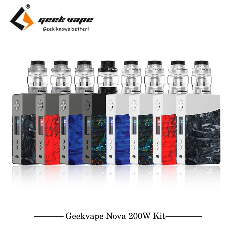 2 шт./партия elektronik sigara Geekvape Nova 200 Вт комплект Geek vape Комплект Cerberus Sub Ohm Танк сетка